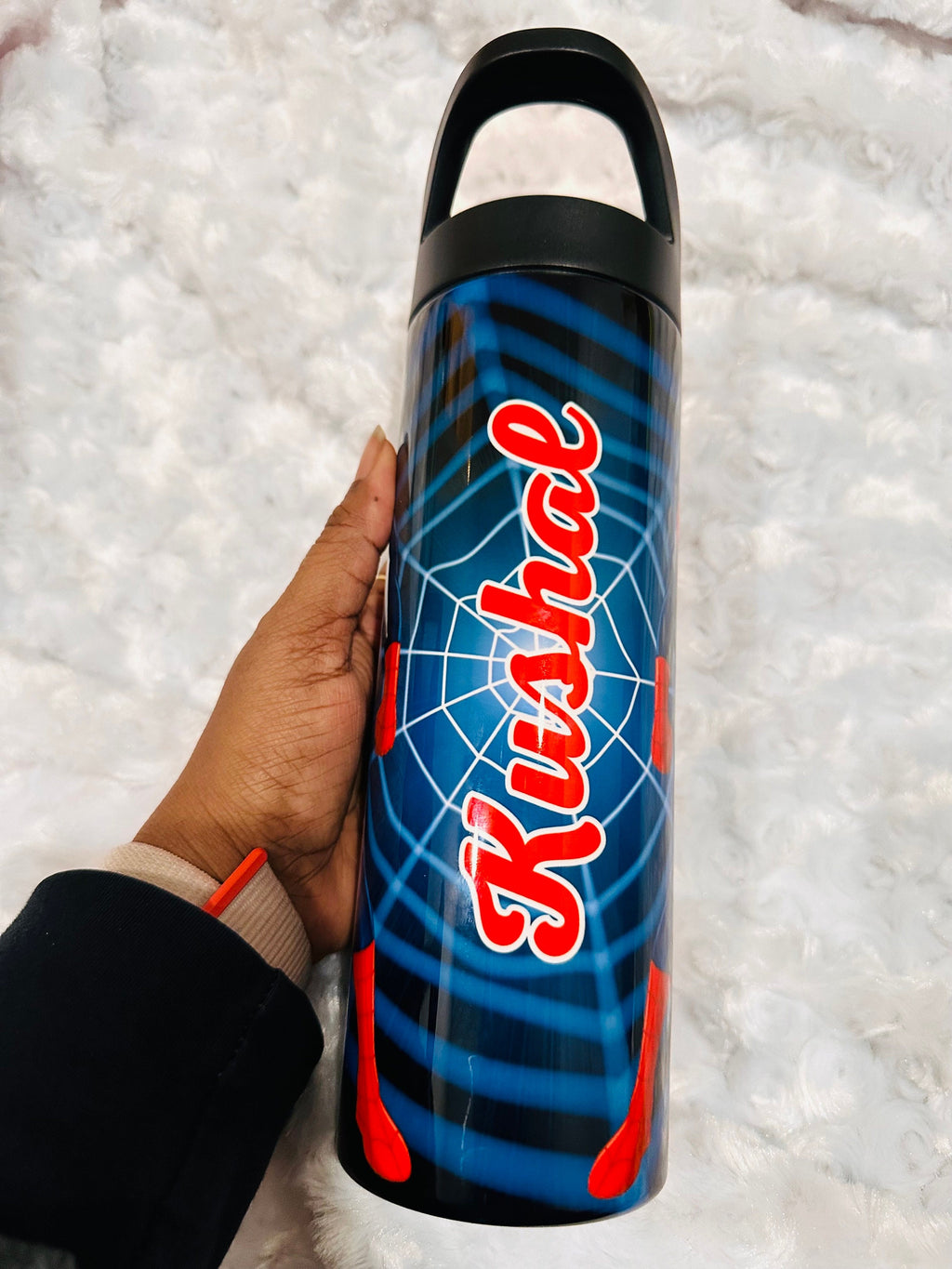 Spiderman Water Tumbler, Custom Water Tumbler, 20oz and 16oz Custom Tumbler, Water Tumbler for Kids, School Water Bottle, Kids Return Gifts