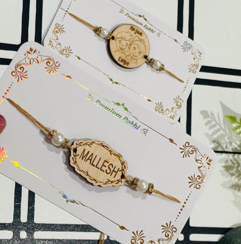 Wood Rakhi, Engraved Rakhis, Rakhi, Rakhi for Brother, Rakhis, Custom Rakhis, Personalized Rakhis, wooden Rakhi, Custom Name Rakhis, Rakhis