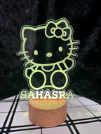 Hello Kitty Night Light, Kids Night Light, Cute Night Light, Custom Night Light, Gift for Kids, Personalized Night Light, Night Light, Gifts