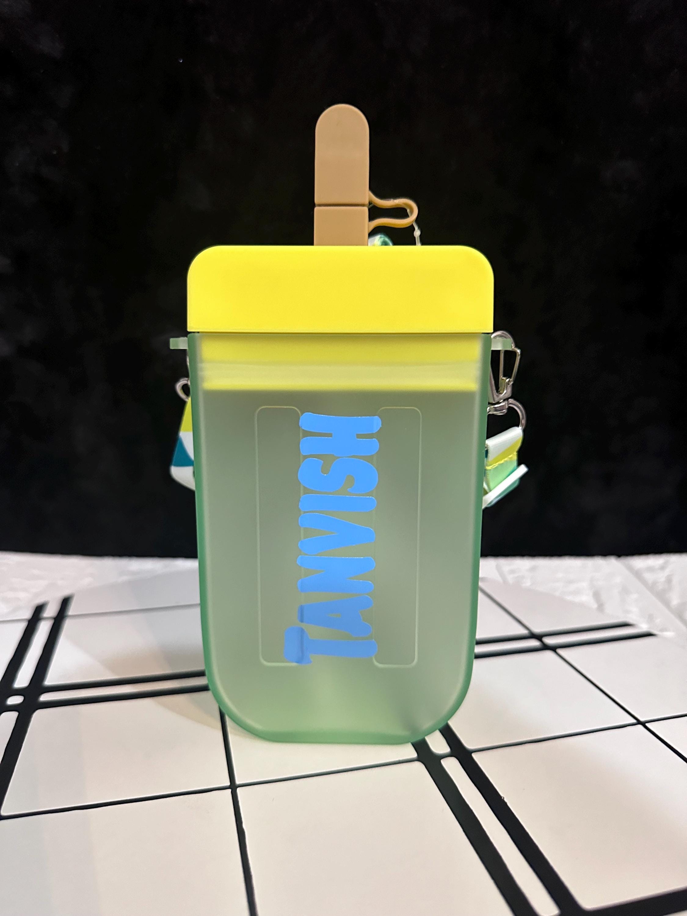 Popsicle Water bottle, Personalized Water Bottle, water bottle for kids, kids Bottle, Popsicle Theme, Return gifts for kids, Custom Gifts