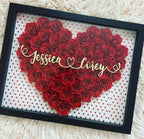 Valentines day Shadow Box, Valentine Shadow Box, Custom Song Shadow Box, QR Code Sign Valentine Shadow Box, Heart Shadow Box, Valentines Day