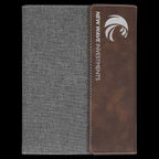 Laserable Leatherette Portfolio with Notepad, Personalized Teacher Portfolio, Custom Leather Notepad Holder, Teacher Appreciation Gifts