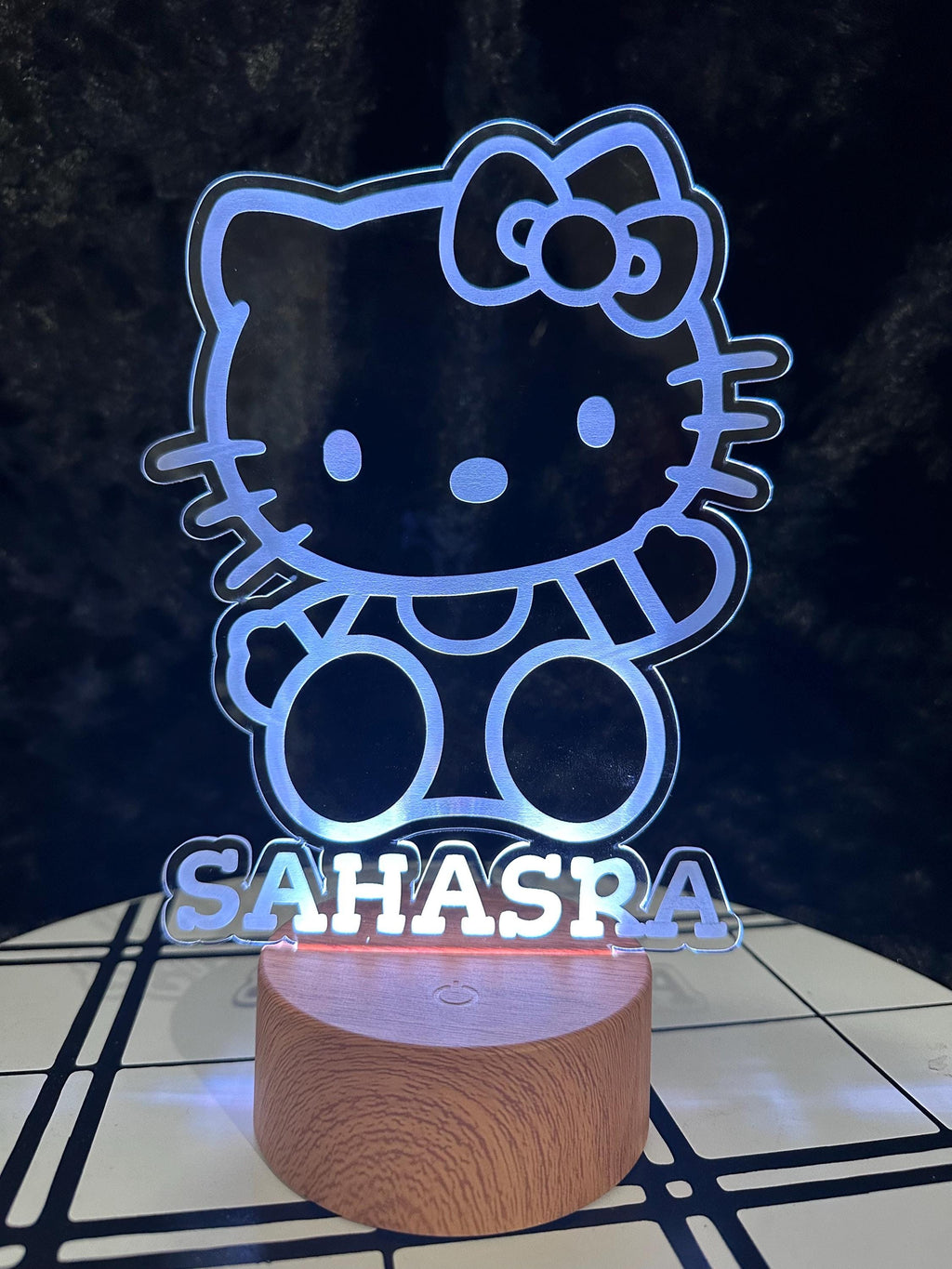 Hello Kitty Night Light, Kids Night Light, Cute Night Light, Custom Night Light, Gift for Kids, Personalized Night Light, Night Light, Gifts