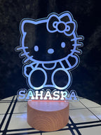 Hello Kitty Night Light, Kids Night Light, Cute Night Light, Custom Night Light, Gift for Kids, Personalized Night Light, Night Light, Gifts