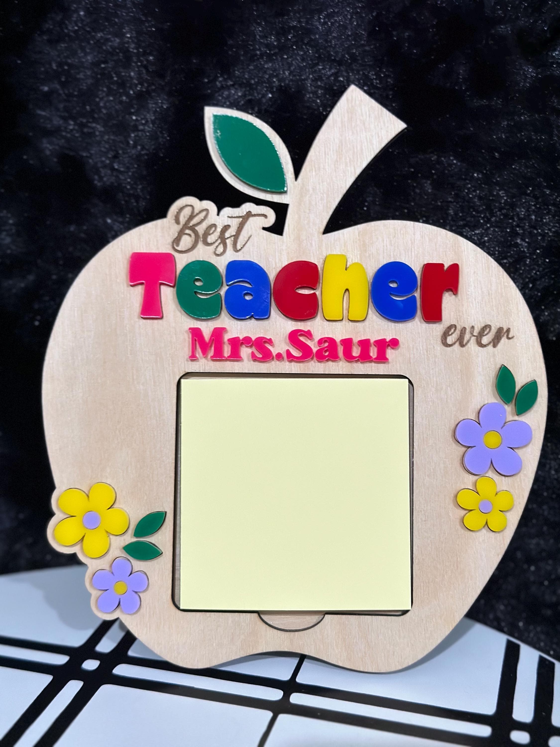 Teacher Gifts, Post-It Notepad Holder, Teacher Thank You, Teacher Gift, Gifts for Teacher, End of Year, Appreciation Gifts