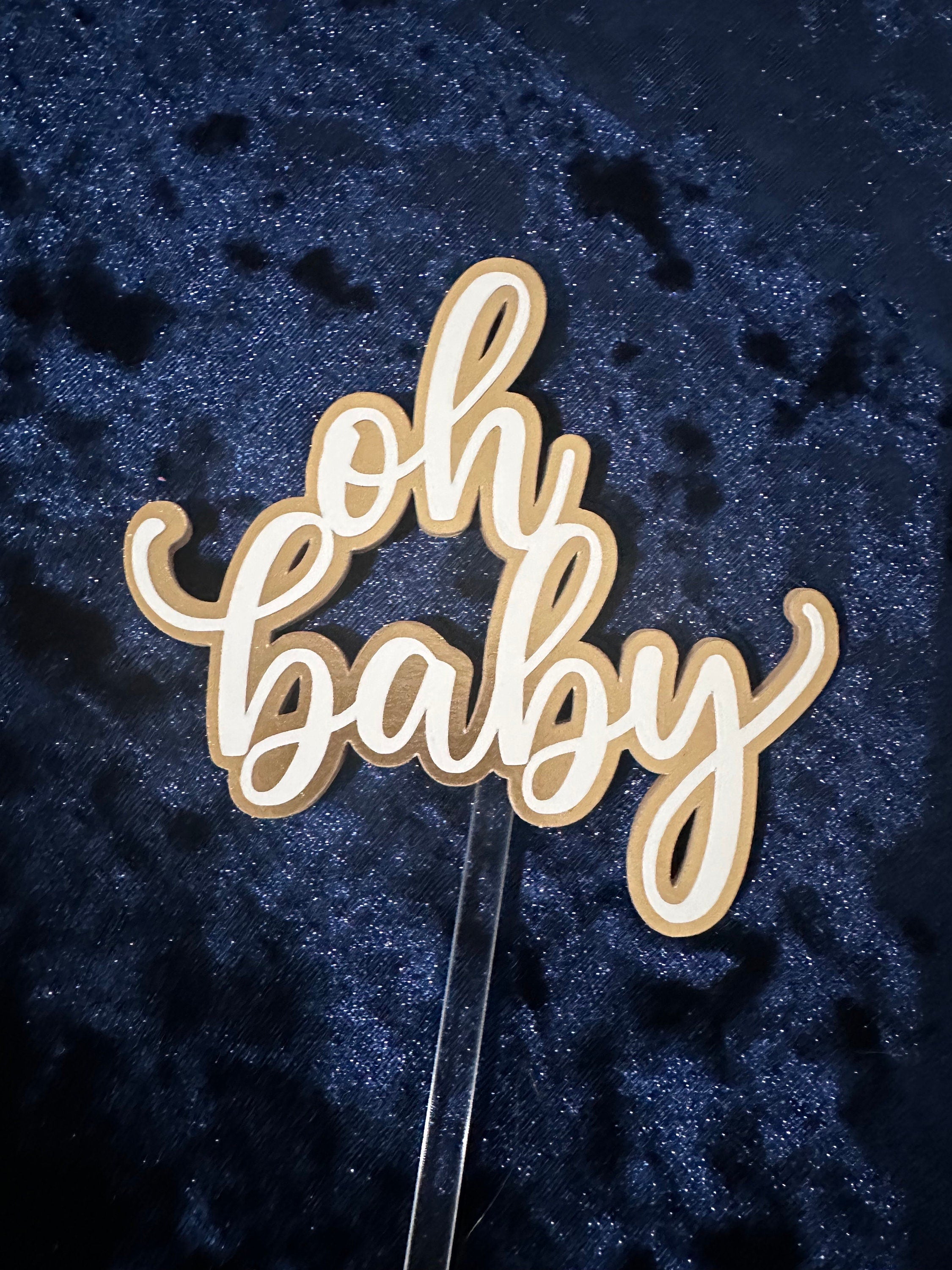 Oh Baby Caketopper, Caketopper, Custom Caketopper, Birthday Caketopper, Baby Shower Caketopper, Cake-Topper, Baby Topper, OhBaby Caketopper