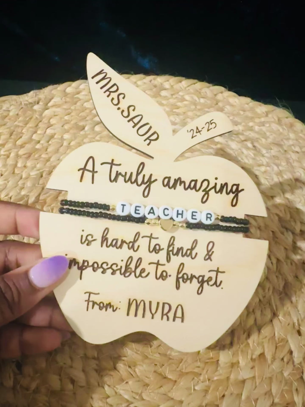 Teacher Gift, Teacher gift Appreciation day, End of the year gifts for teacher, Personalized Gift for Teacher, Teacher Bracelets, Bracelet Gifts